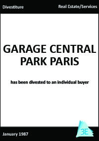 GARAGE CENTRAL PARK PARIS