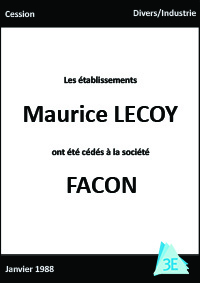 Maurice LECOY/FACON