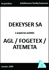 AGL-FOGETEX-ATEMETA/DEKEYSER SA
