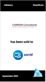 CARRON CONSULTANTS has been sold to C2I SANTE